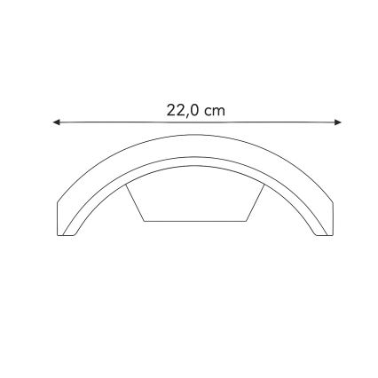 Brilagi - Applique a LED da esterno ARCELO LED/8W/230V IP54