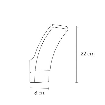 Brilagi - Applique a LED da esterno ARCELO LED/9W/230V IP44