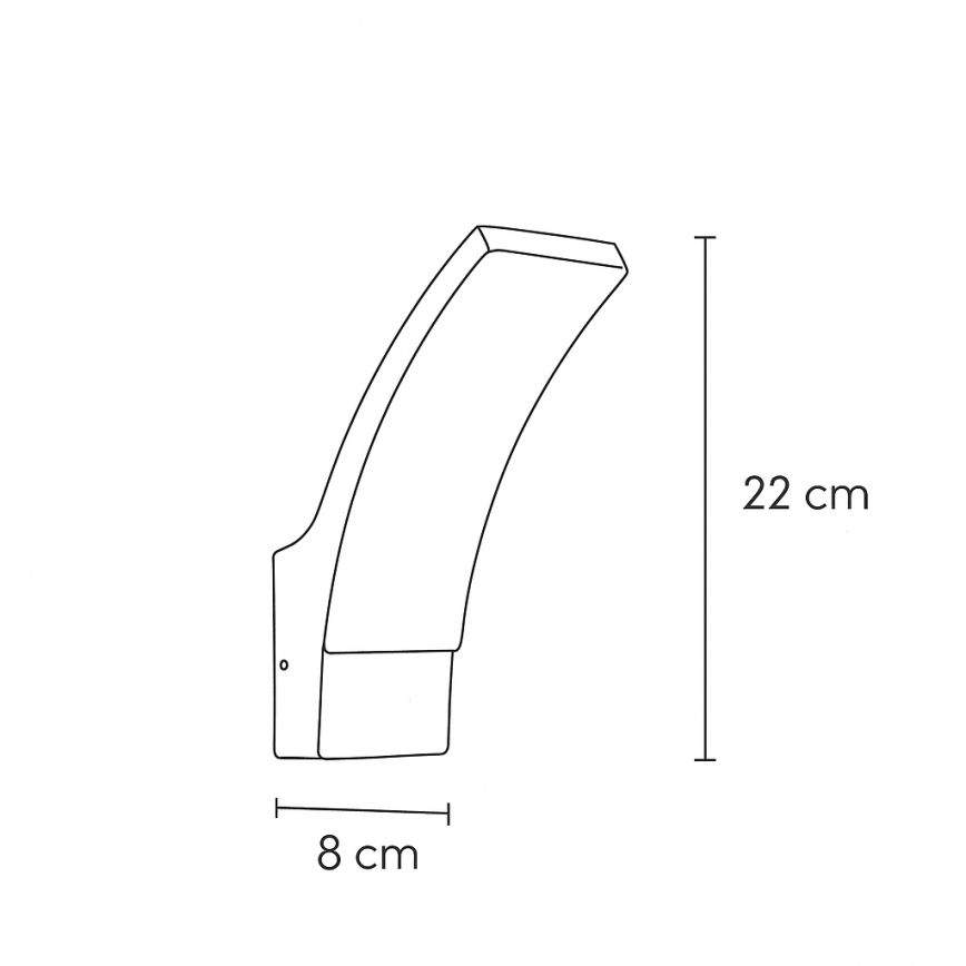 Brilagi - Applique a LED da esterno ARCELO LED/9W/230V IP44