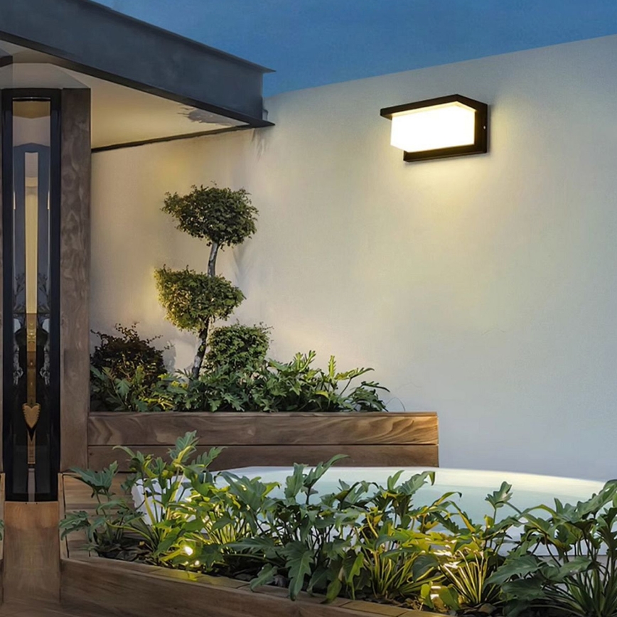 Brilagi - Applique a LED da esterno BRICKY LED/12W/230V nero IP54