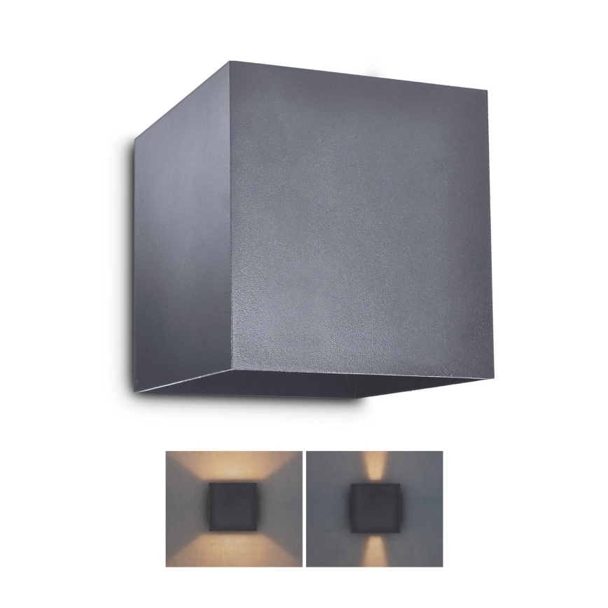 Brilagi - Applique a LED da esterno CUBE LED/6W/230V antracite IP54