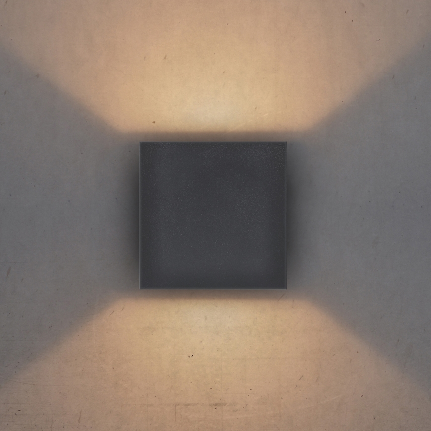 Brilagi - Applique a LED da esterno CUBE LED/6W/230V antracite IP54