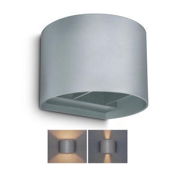 Brilagi - Applique a LED da esterno RONDO LED/6W/230V grigio IP54