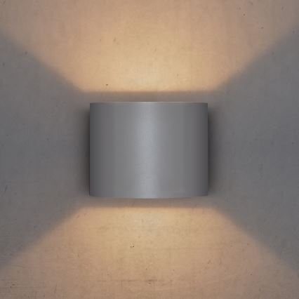 Brilagi - Applique a LED da esterno RONDO LED/6W/230V grigio IP54