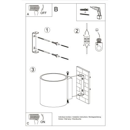 Brilagi -  Luce Spot da parete a LED FRIDA 1xG9/3,5W/230V