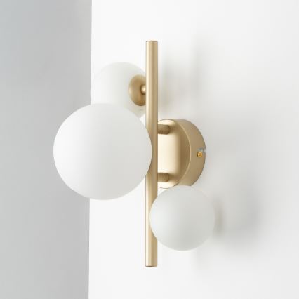 Brilagi - Applique a LED MILLA 3xG9/3W/230V oro/bianco