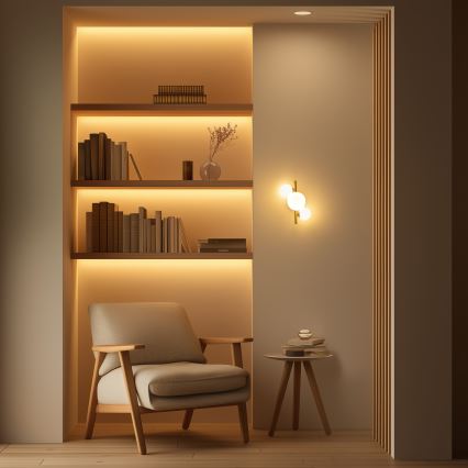 Brilagi - Applique a LED MILLA 3xG9/3W/230V oro/bianco