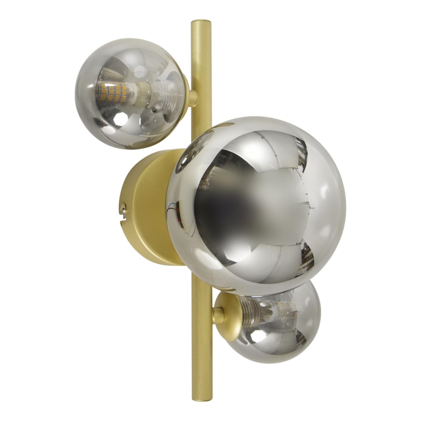 Brilagi - Applique a LED MILLA 3xG9/3W/230V oro/fumé