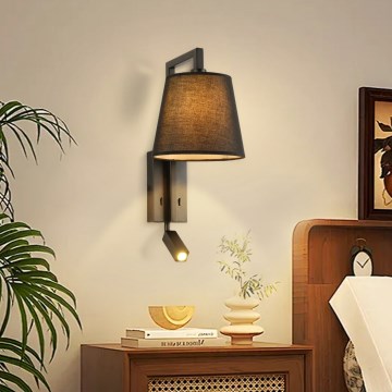 Brilagi - Applique a LED RAYAS 1xE14/40W/230V + LED/3W nero