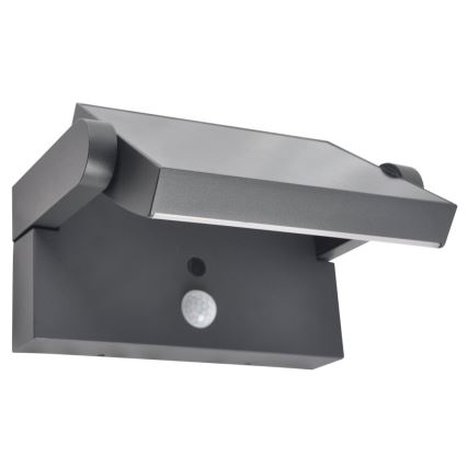 Brilagi - Applique a LED solare con sensore ANKLE LED/10W/3,7V 3000K IP65 antracite