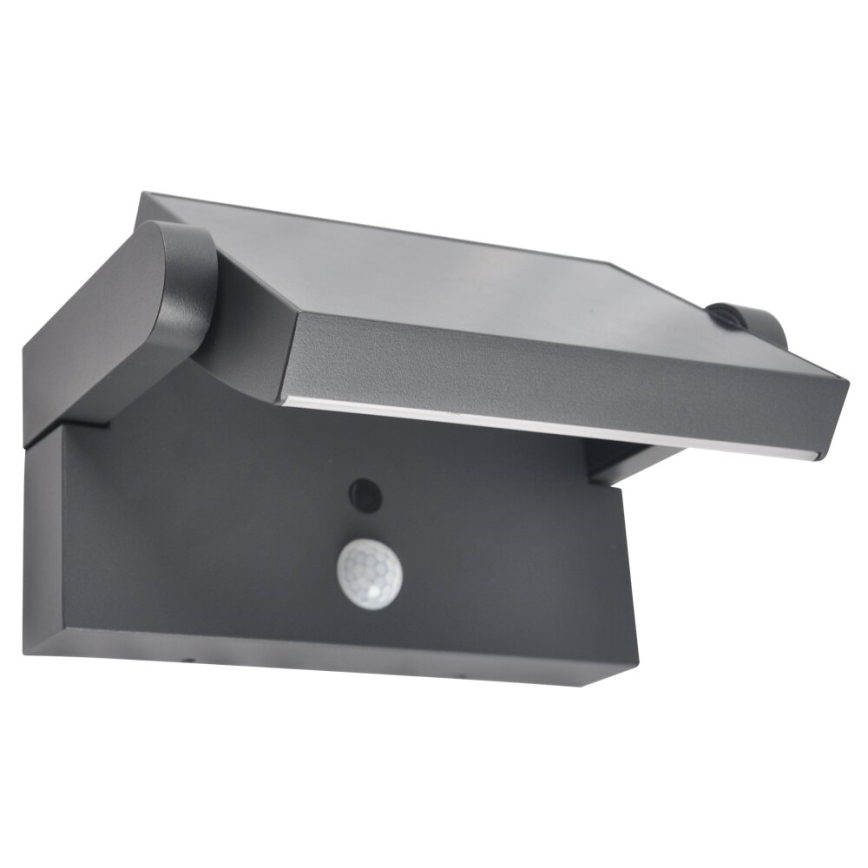 Brilagi - Applique a LED solare con sensore ANKLE LED/10W/3,7V 3000K IP65 antracite
