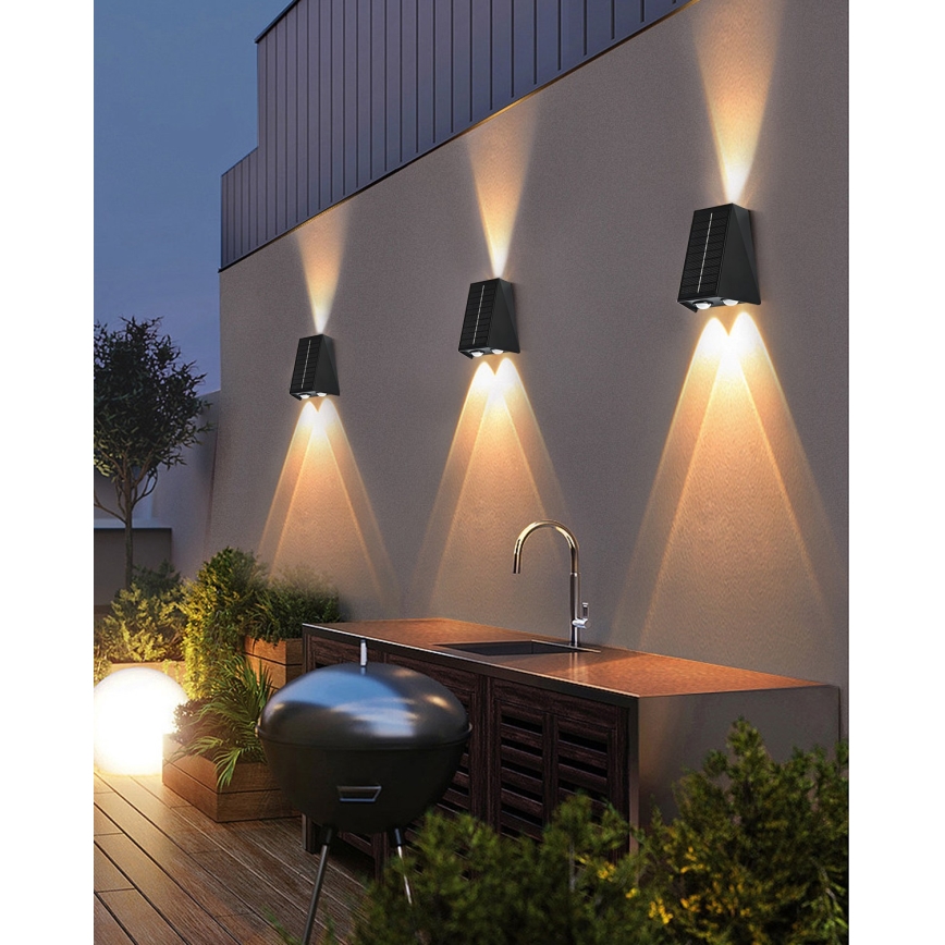 Brilagi - Applique a LED solare PYRAMID LED/2W/3,2V IP54