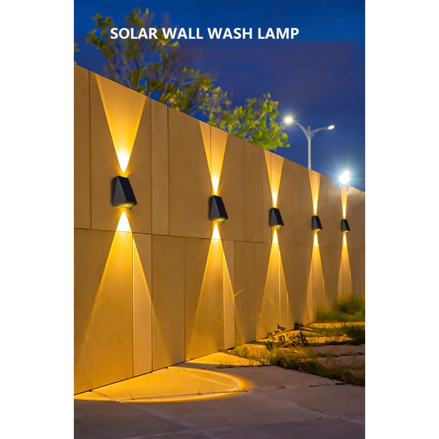 Brilagi - Applique a LED solare PYRAMID LED/2W/3,2V IP54