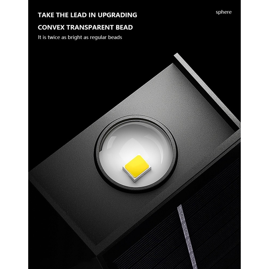 Brilagi - Applique a LED solare PYRAMID LED/2W/3,2V IP54