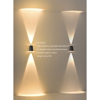Brilagi - Applique a LED solare PYRAMID LED/2W/3,2V IP54