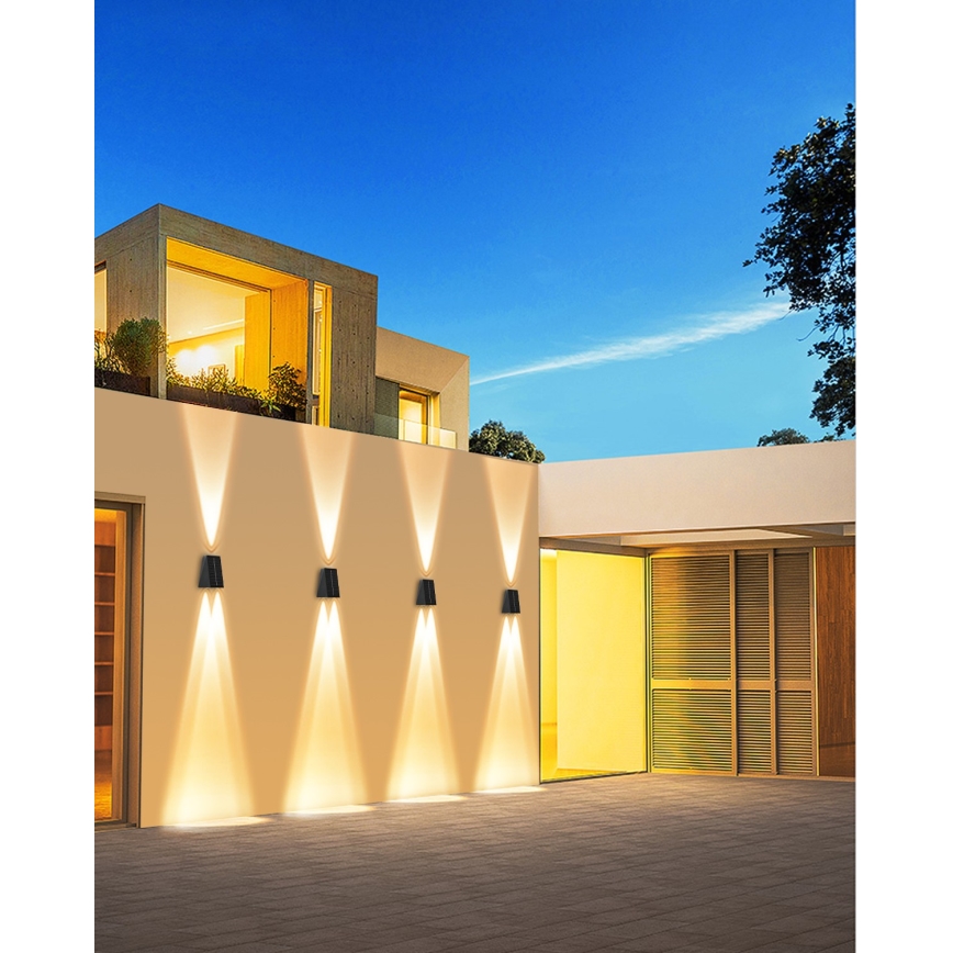 Brilagi - Applique a LED solare PYRAMID LED/2W/3,2V IP54