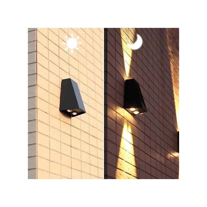 Brilagi - Applique a LED solare PYRAMID LED/2W/3,2V IP54