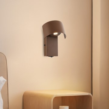 Brilagi - Applique a LED VASTO LED/3W/230V marrone