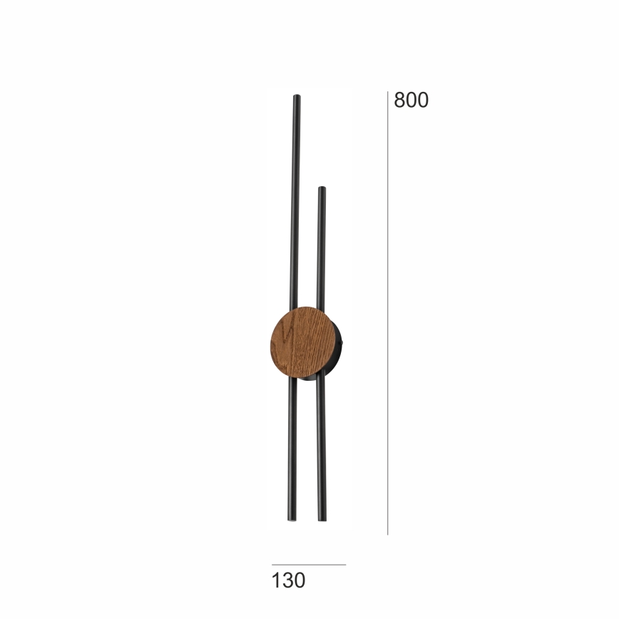 Brilagi - Applique a LED WOODY COLLINE LED/15W/230V 80 cm quercia ciliegio