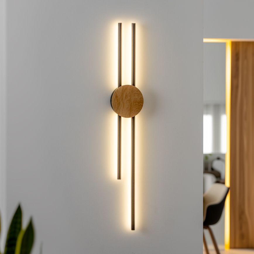 Brilagi - Applique a LED WOODY COLLINE LED/15W/230V 80 cm quercia