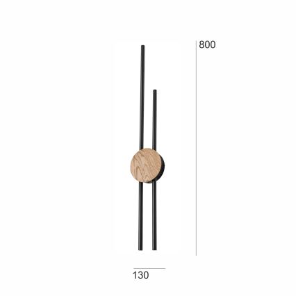 Brilagi - Applique a LED WOODY COLLINE LED/15W/230V 80 cm quercia
