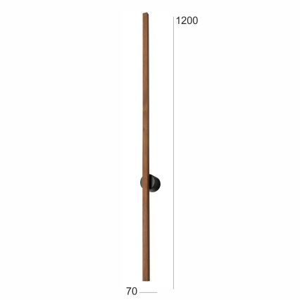 Brilagi - Applique a LED WOODY LINE LED/12W/230V 120 cm quercia ciliegio