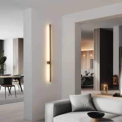 Brilagi - Applique a LED WOODY LINE LED/12W/230V 120 cm quercia