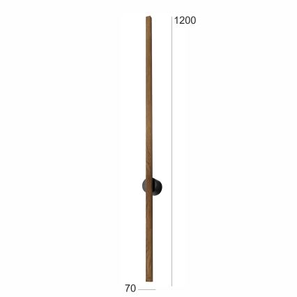 Brilagi - Applique a LED WOODY LINE LED/12W/230V 120 cm quercia