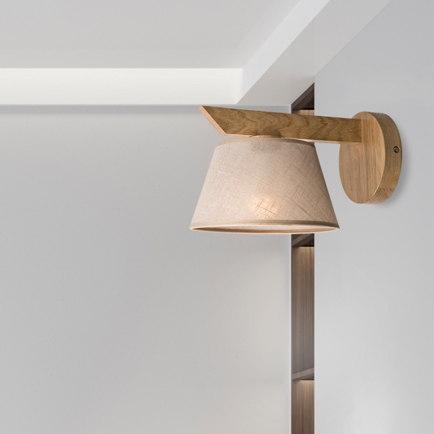 Brilagi - Applique ANTHONY 1xE14/40W/230V quercia/beige