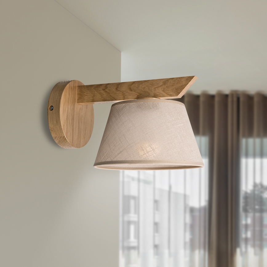 Brilagi - Applique ANTHONY 1xE14/40W/230V quercia/beige