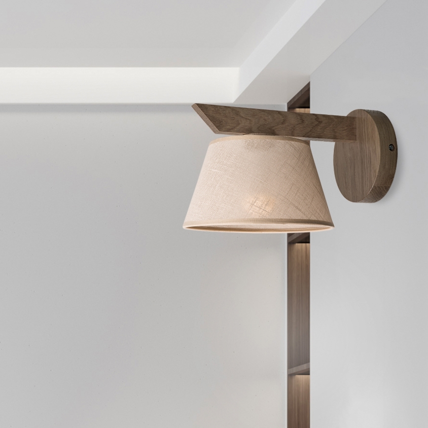 Brilagi - Applique ANTHONY 1xE14/40W/230V quercia/beige