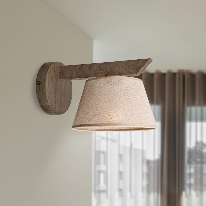 Brilagi - Applique ANTHONY 1xE14/40W/230V quercia/beige