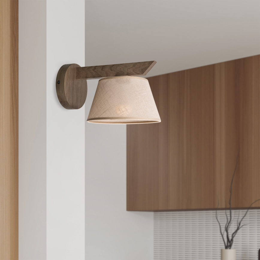Brilagi - Applique ANTHONY 1xE14/40W/230V quercia/beige