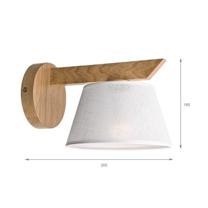 Brilagi - Applique ANTHONY 1xE14/40W/230V quercia/bianco