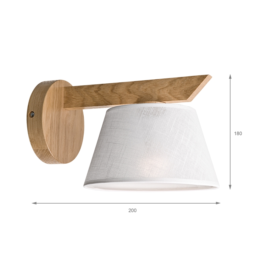 Brilagi - Applique ANTHONY 1xE14/40W/230V quercia/bianco