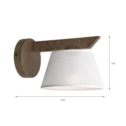 Brilagi - Applique ANTHONY 1xE14/40W/230V quercia/bianco
