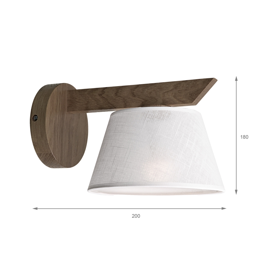 Brilagi - Applique ANTHONY 1xE14/40W/230V quercia/bianco