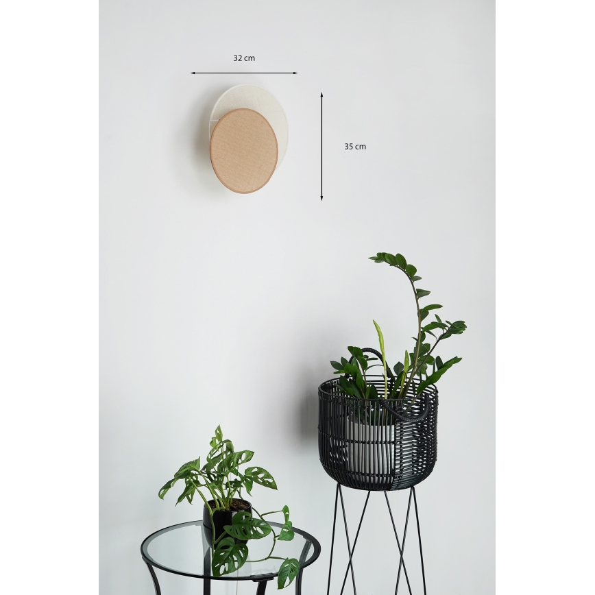 Brilagi - Applique CIRCLES 1xE27/15W/230V 35x32 cm beige/color crema