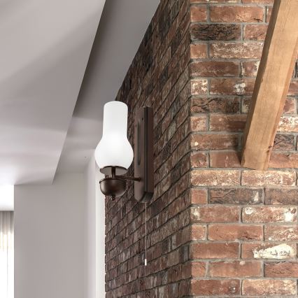 Brilagi - Applique COTTAGE 1xE14/40W/230V faggio/bianco