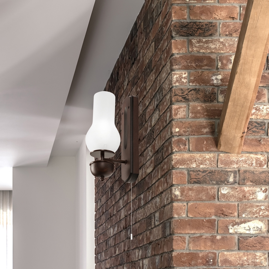 Brilagi - Applique COTTAGE 1xE14/40W/230V faggio/bianco