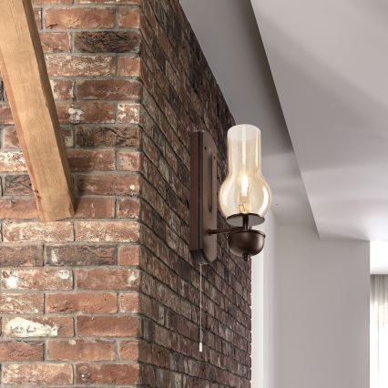 Brilagi - Applique COTTAGE 1xE14/40W/230V faggio/marrone
