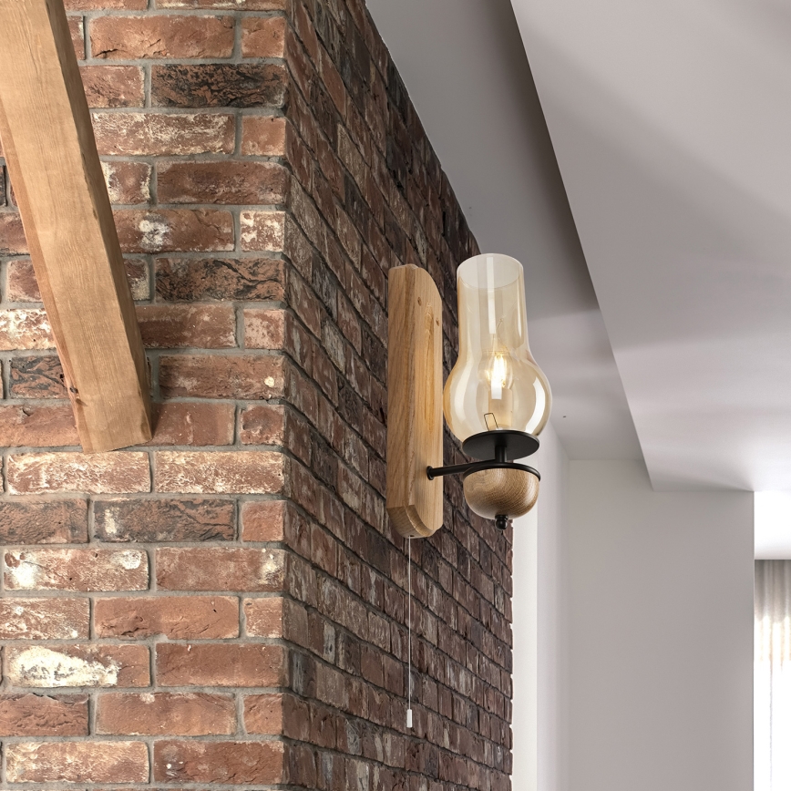 Brilagi - Applique COTTAGE 1xE14/40W/230V quercia/marrone