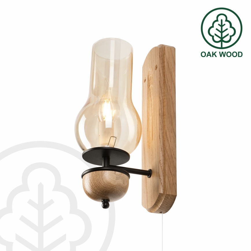 Brilagi - Applique COTTAGE 1xE14/40W/230V quercia/marrone