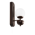 Brilagi - Applique COTTAGE 1xG9/40W/230V faggio/bianco
