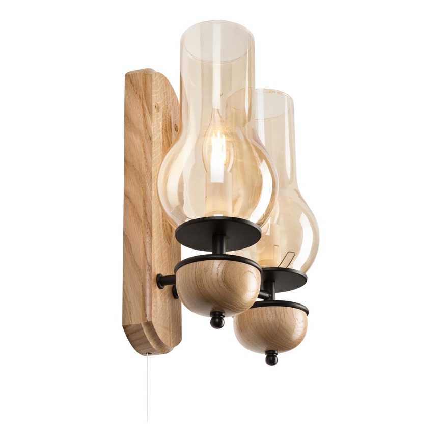 Brilagi - Applique COTTAGE 2xE14/40W/230V quercia/marrone
