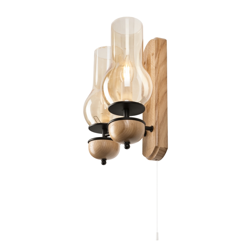 Brilagi - Applique COTTAGE 2xE14/40W/230V quercia/marrone