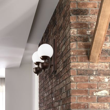 Brilagi - Applique COTTAGE 2xG9/40W/230V faggio/bianco