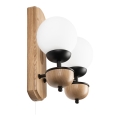 Brilagi - Applique COTTAGE 2xG9/40W/230V quercia/bianco