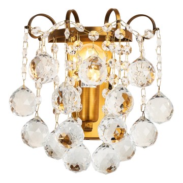 Brilagi - Applique CRYSTAL 1xE14/60W/230V ottone