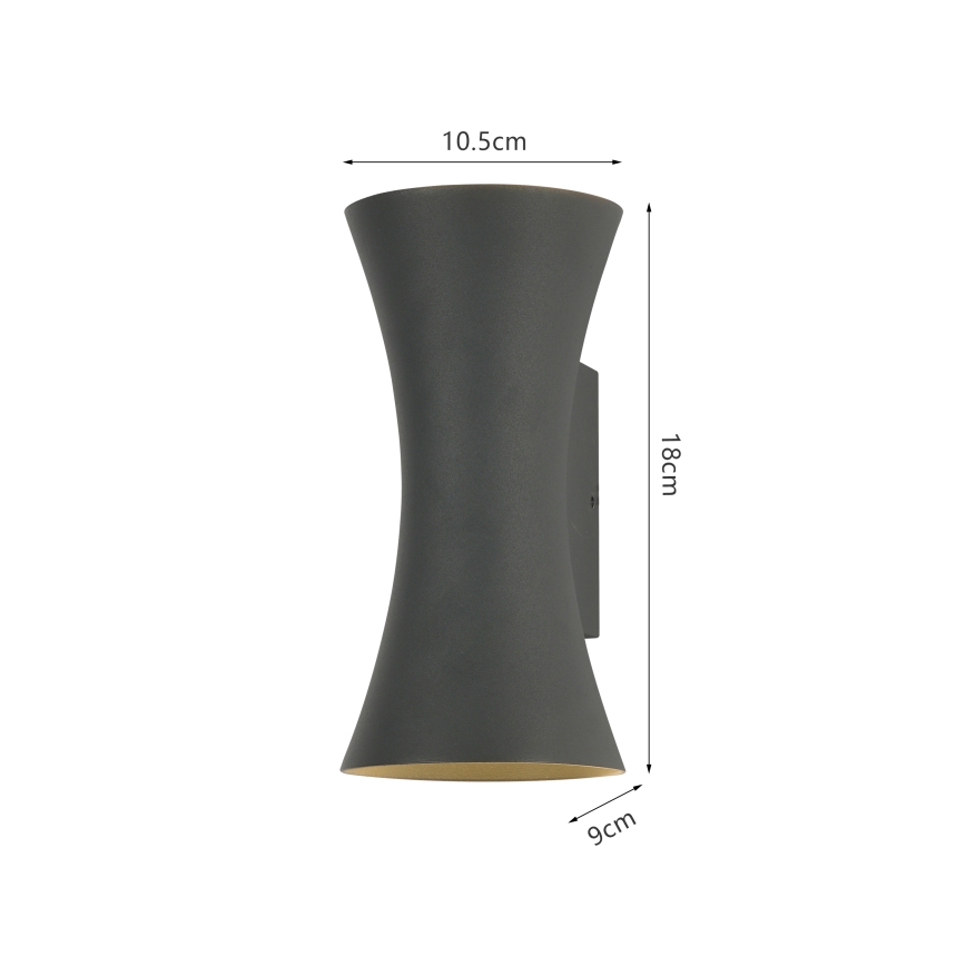 Brilagi - Applique da esterno a LED BICON LED/10W/230V antracite IP44